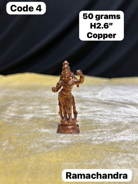 Prasiddh copper idols present copper idol of rama