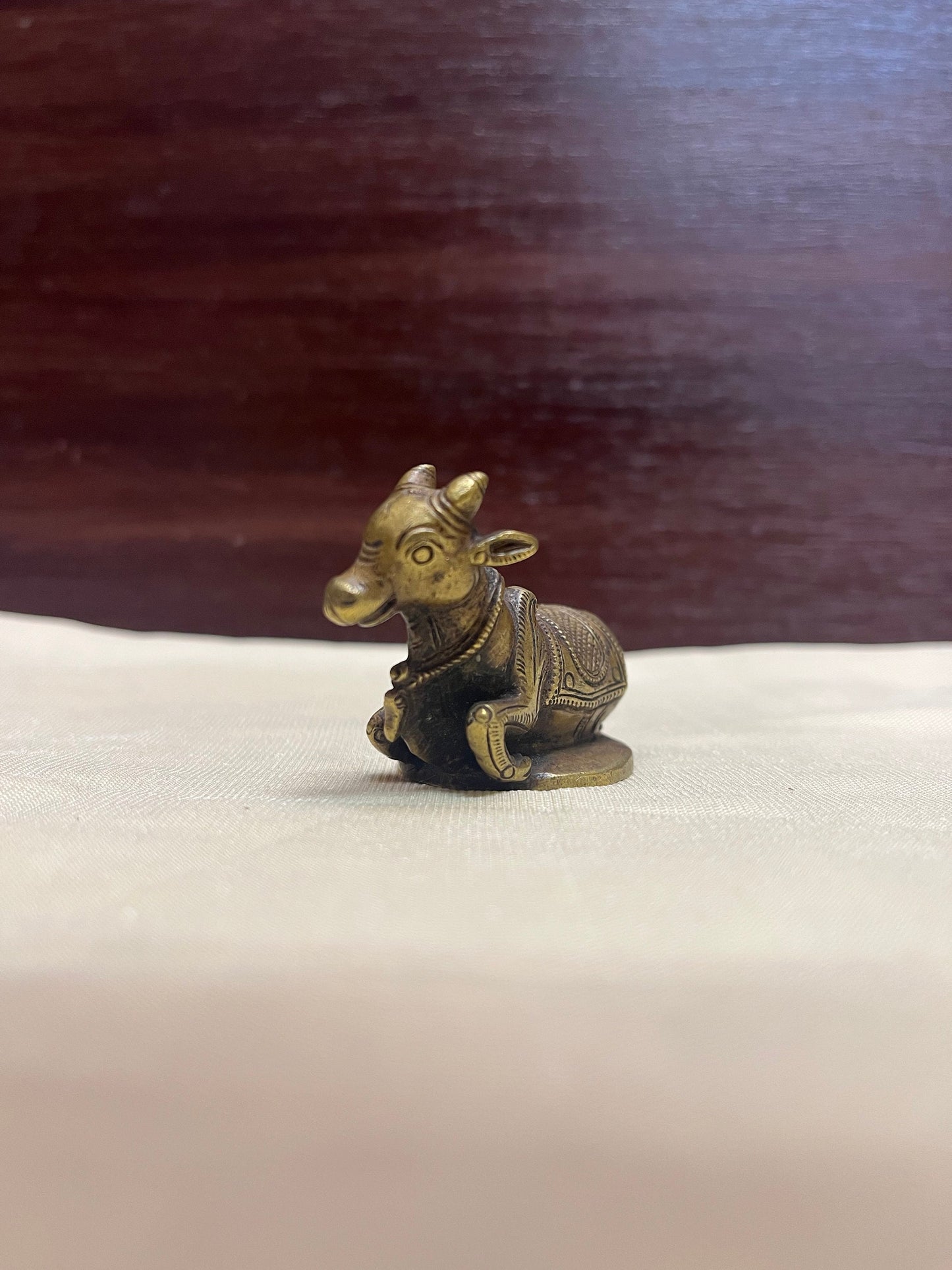 Vintage bronze made nandi idol