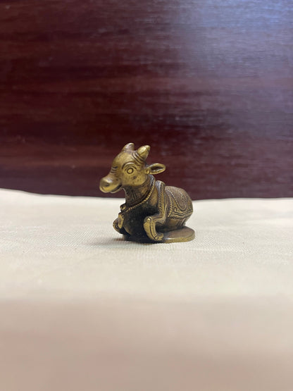 Vintage bronze made nandi idol