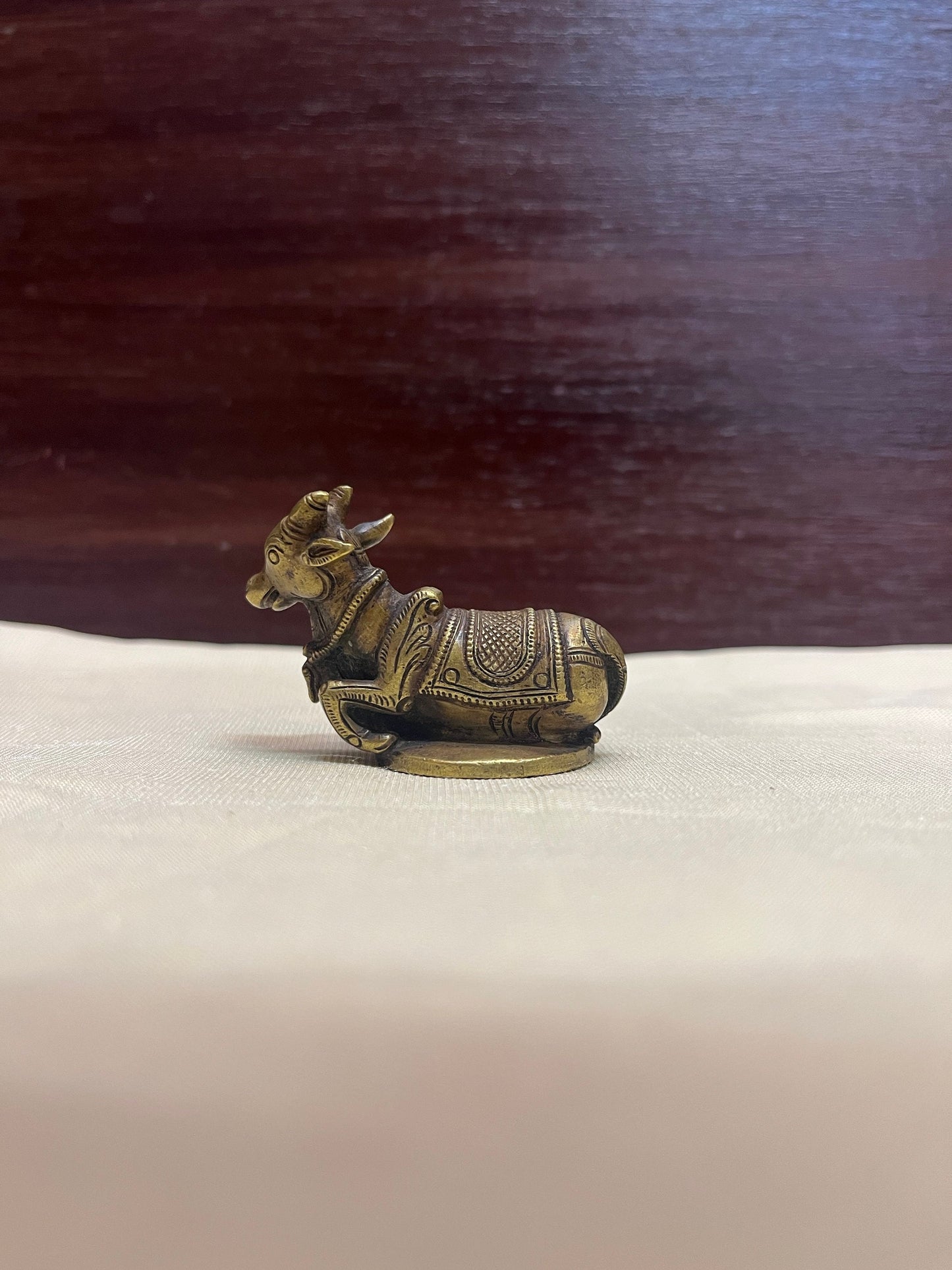 Vintage bronze made nandi idol