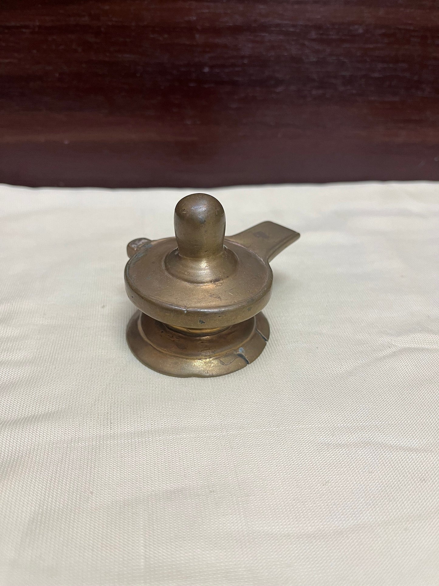 Vintage bronze made shiva linga