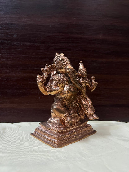 Prasiddh copper idol present copper idol of shakti ganesha / uchishta ganapati