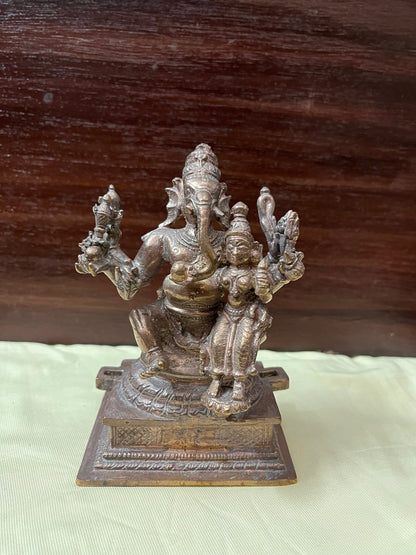 Prasiddh copper idols presents bronze idol of shakthi ganapathi