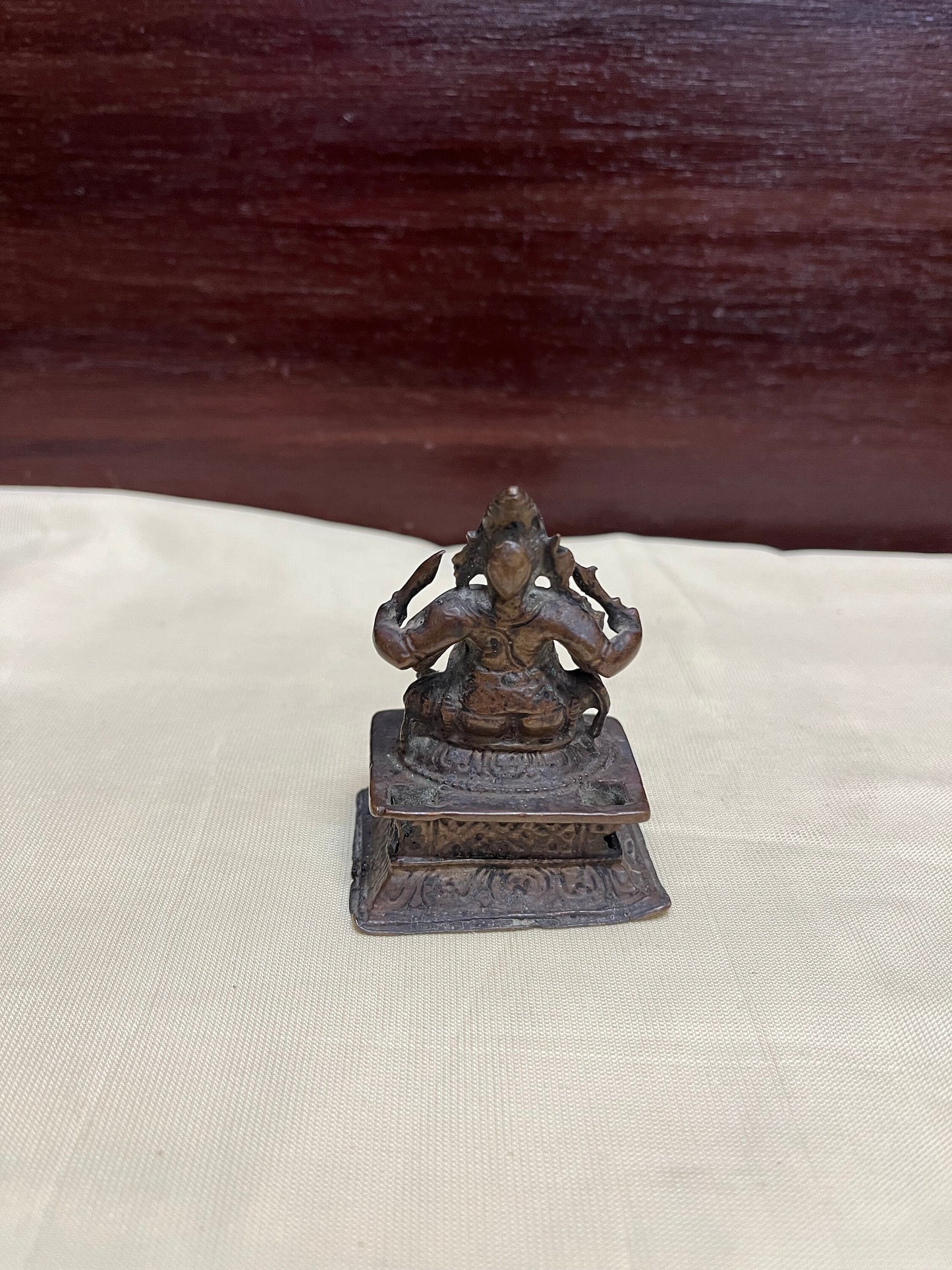 Vintage bronze made ganesha idol from south