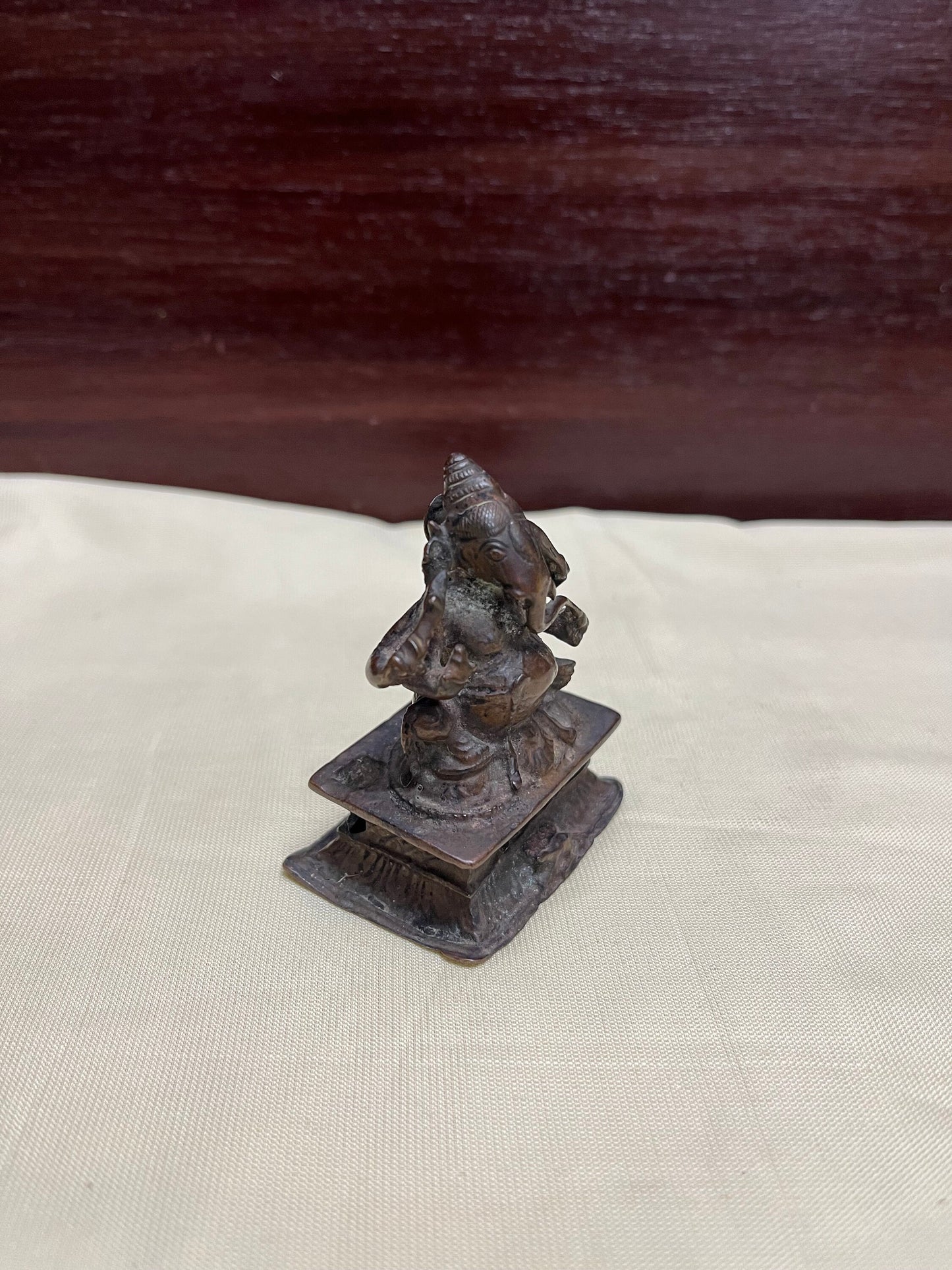 Vintage bronze made ganesha idol from south