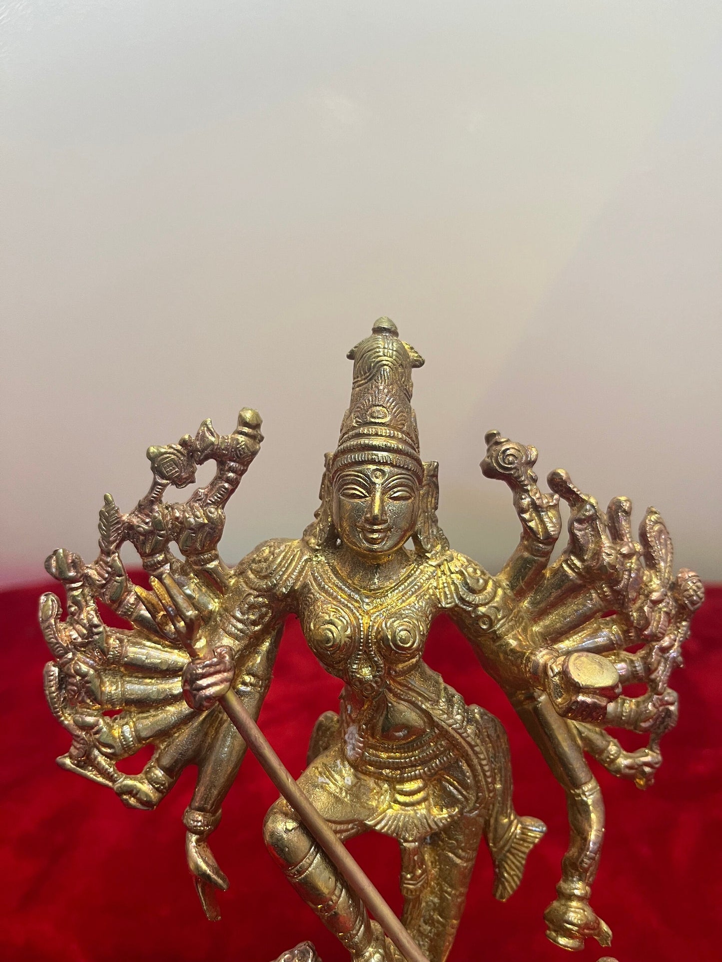 Prasiddh Copper Idols presents panchaloha idol of Mahishasura mardini