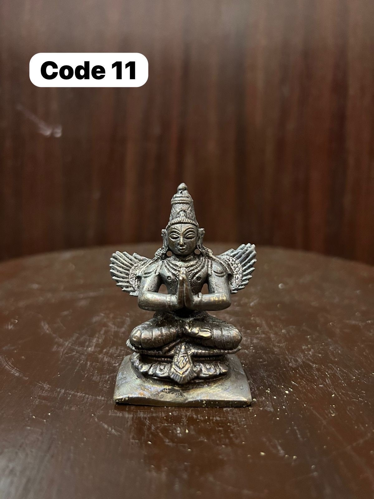 Prasiddh Copper Idols presents copper idol of sitting garuda swamy