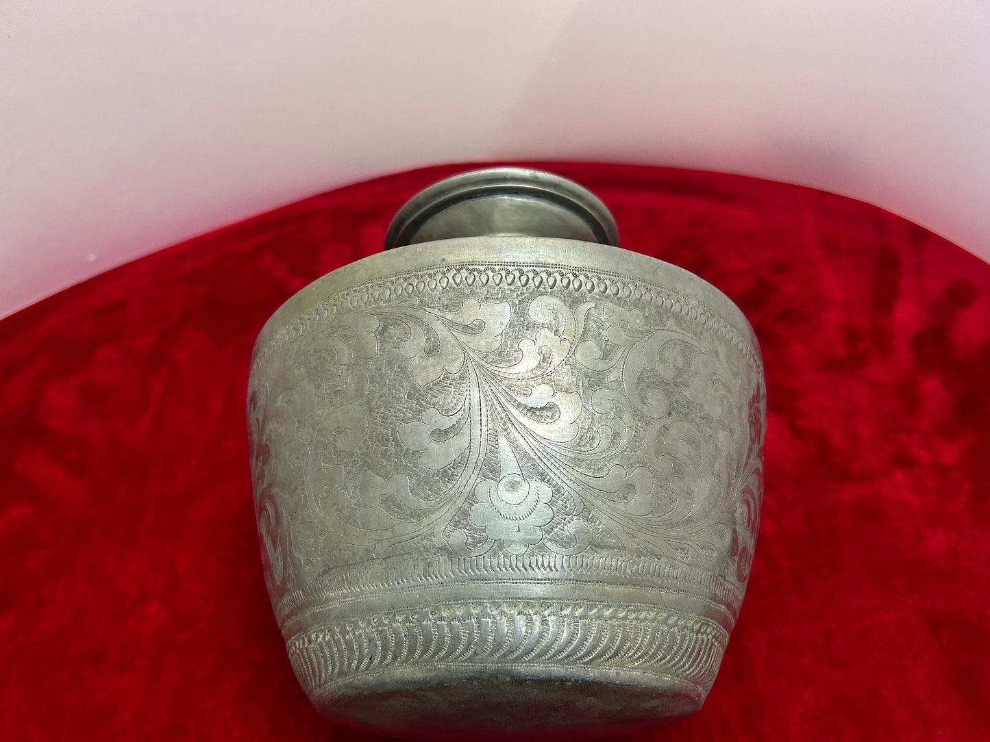 Vintage silver coated brass traditional koda , pooja holy water pot