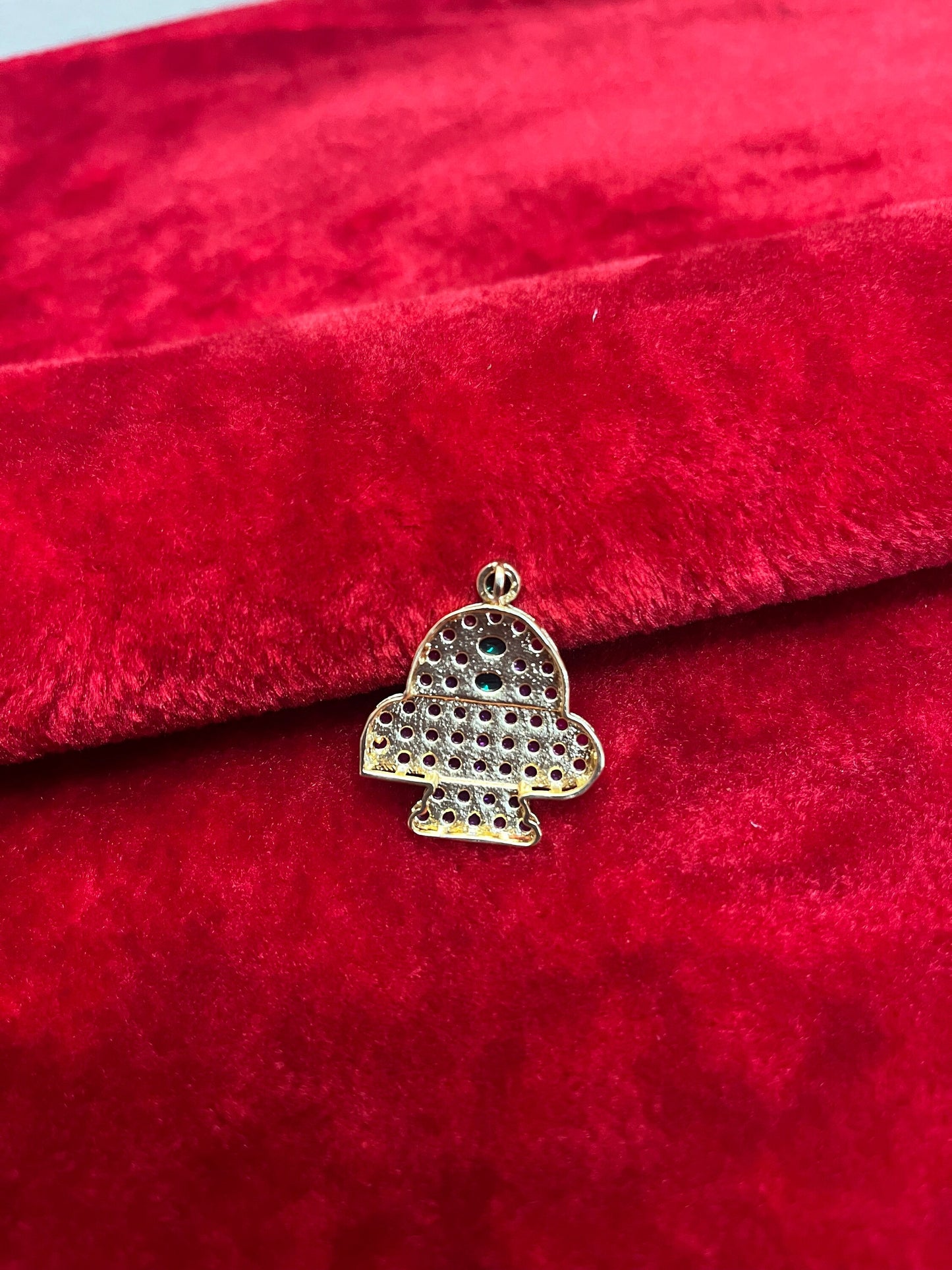 Panchaloha made gold polished gem studded Linga Shiva Pendant for alankaram