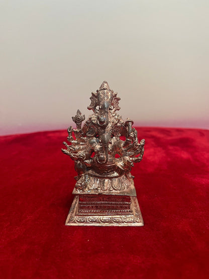 Prasiddh copper idols present copper idol of panchamukhi ganesha