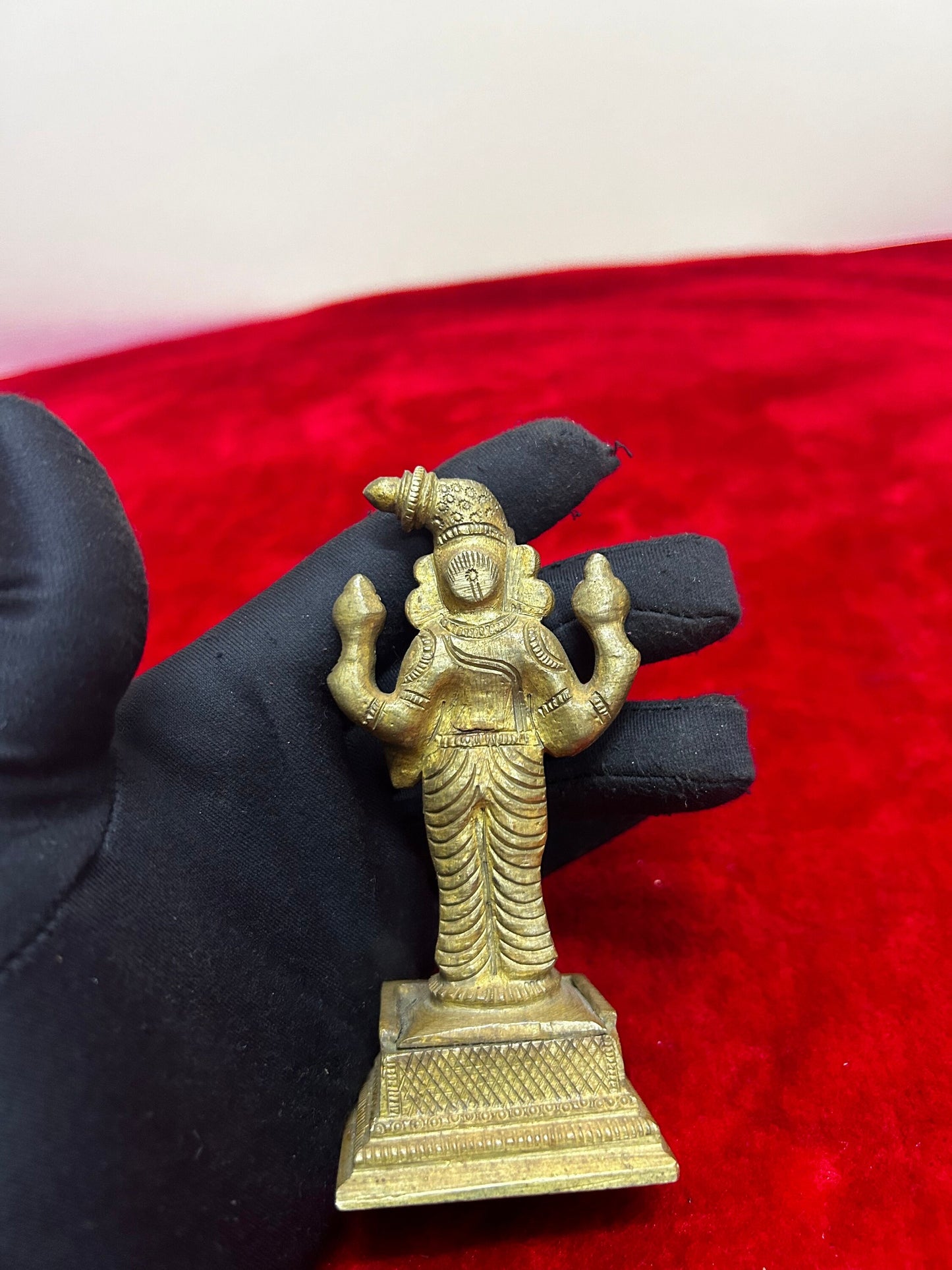 vintage brass cast abhirami idol