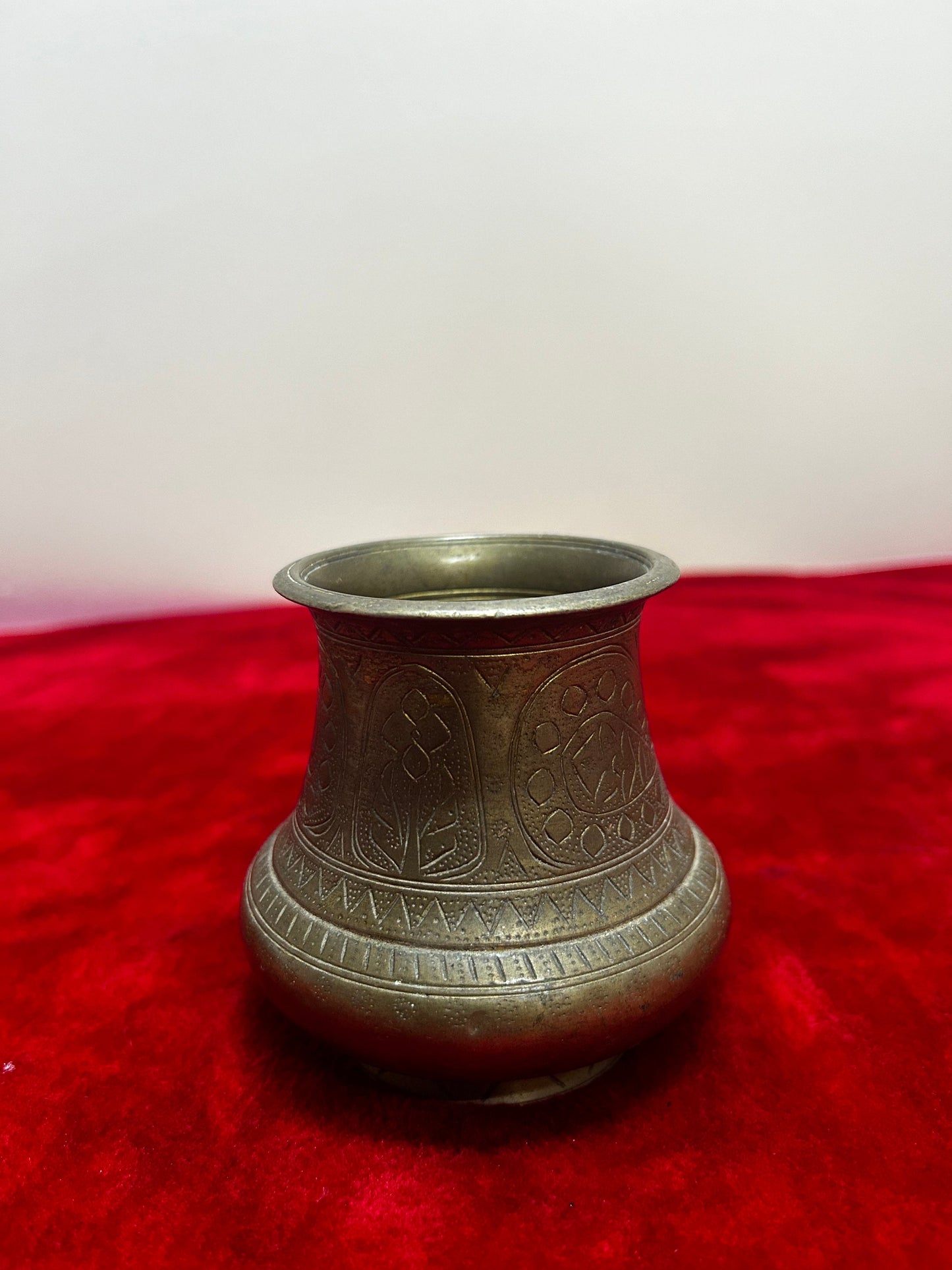 vintage bronze cast holy arghya patra deccan