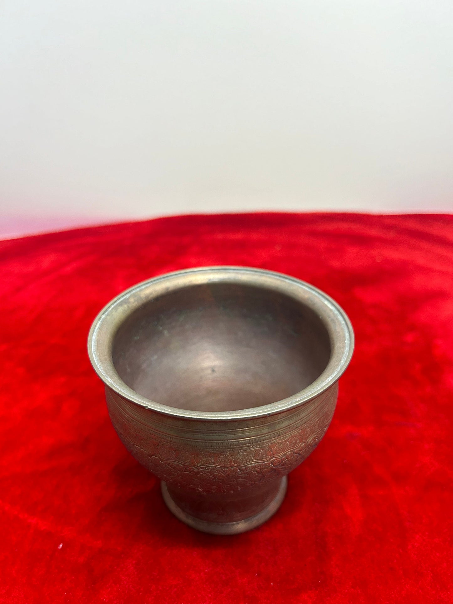 vintage bronze cast holy ritual bowl