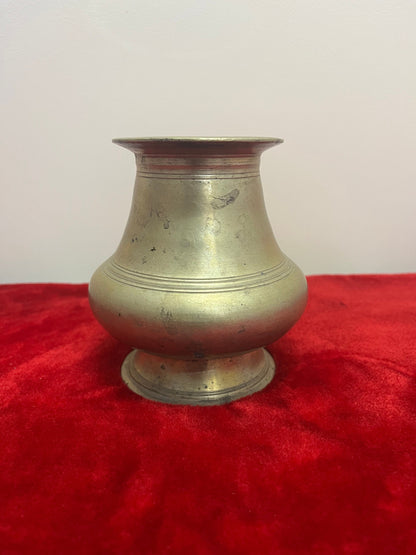 vintage bronze cast holy pot