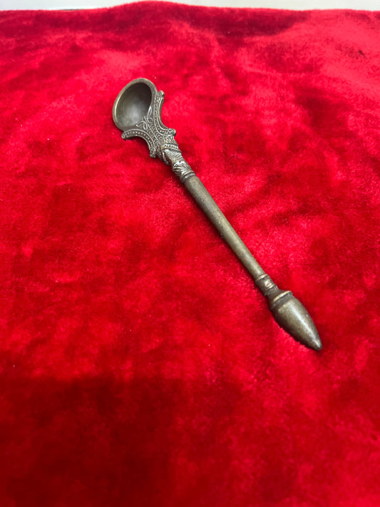 vintage bronze cast uddarine holy spoon