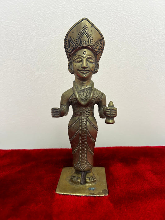 vintage bronze cast bhoota figurine