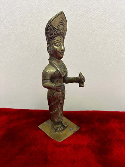 vintage bronze cast bhoota figurine