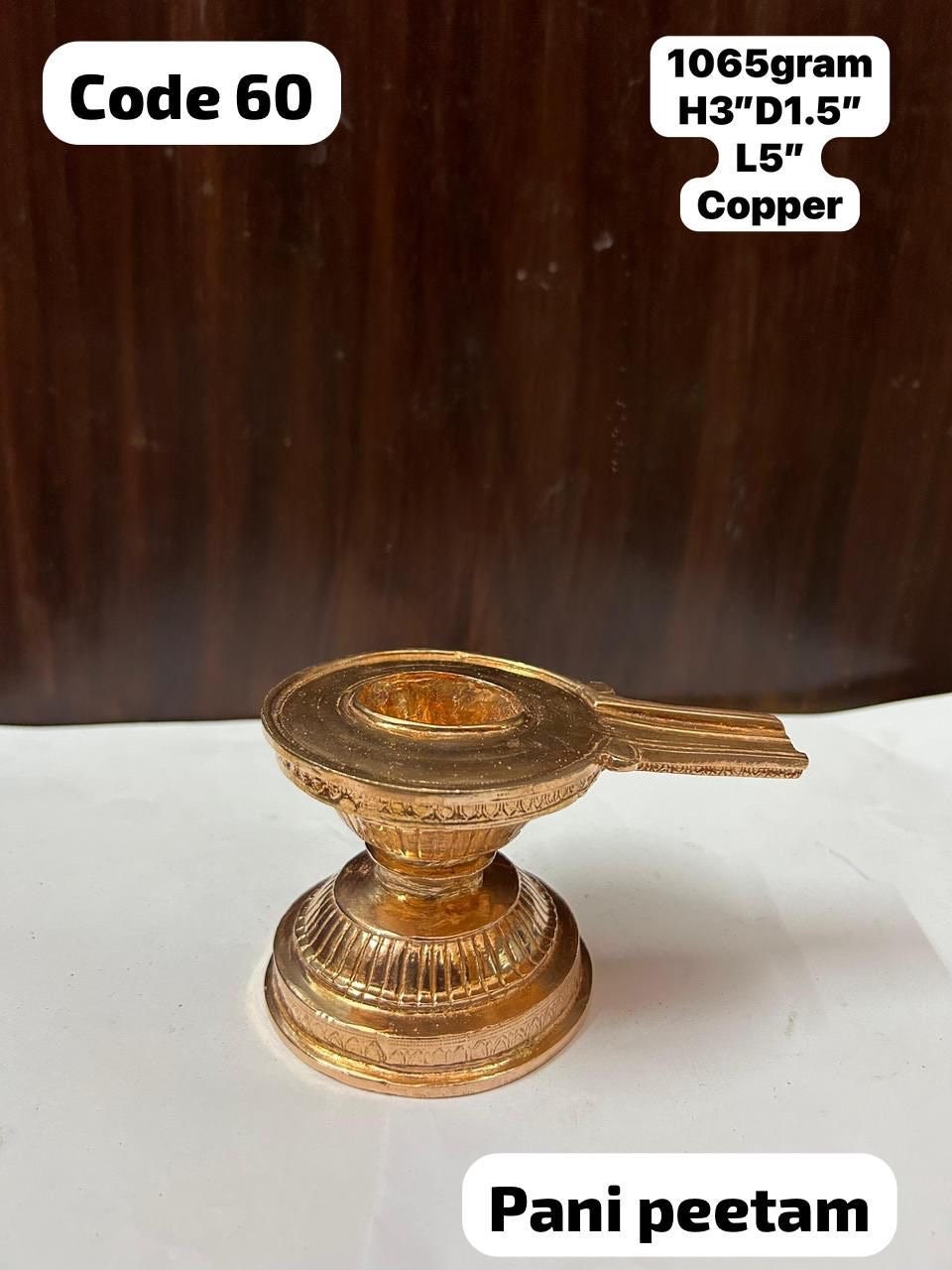 Prasiddh Copper Idols presents copper idol of linga peeta , panibatalu , avudiyar