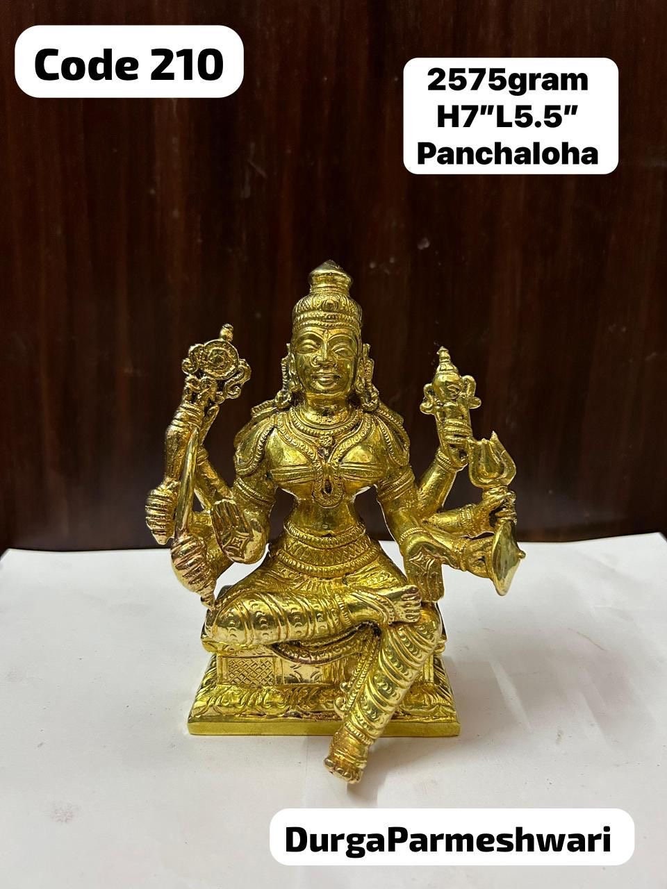 Prasiddh Copper Idols presents panchaloha idol of Karnataka style Durga idol