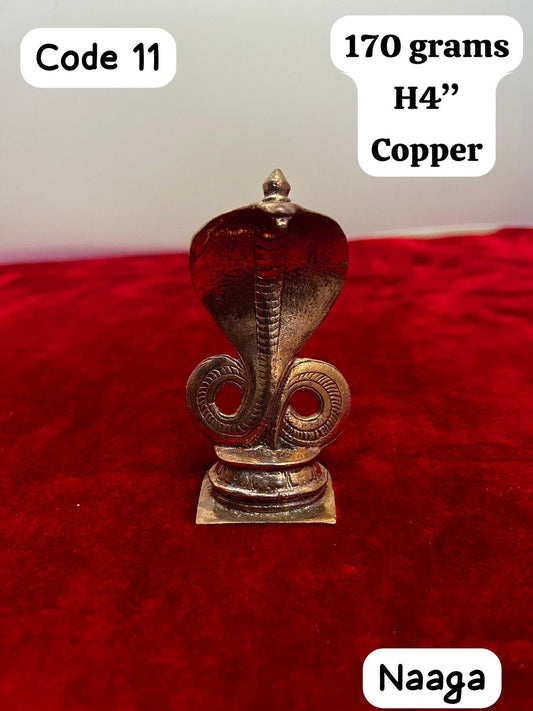 Prasiddh Copper Idols presents copper idol of Naga