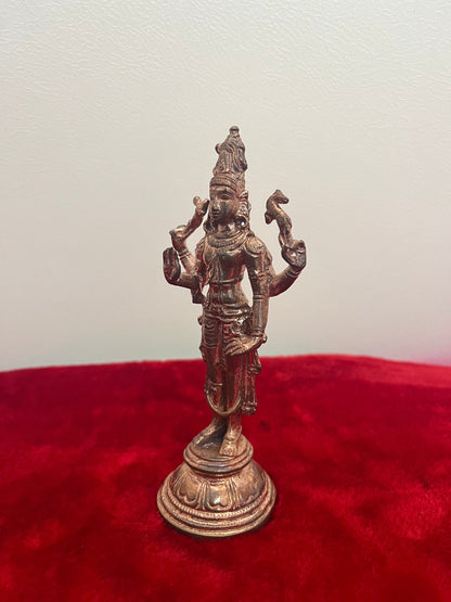 Prasiddh copper idols present copper idol of shiva / standing shiva