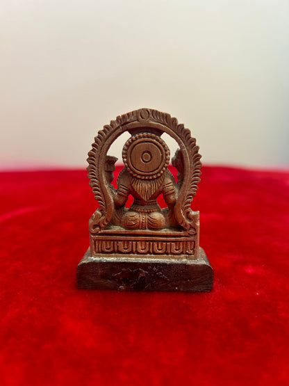 Sandalwood made padmavati idol , jain god