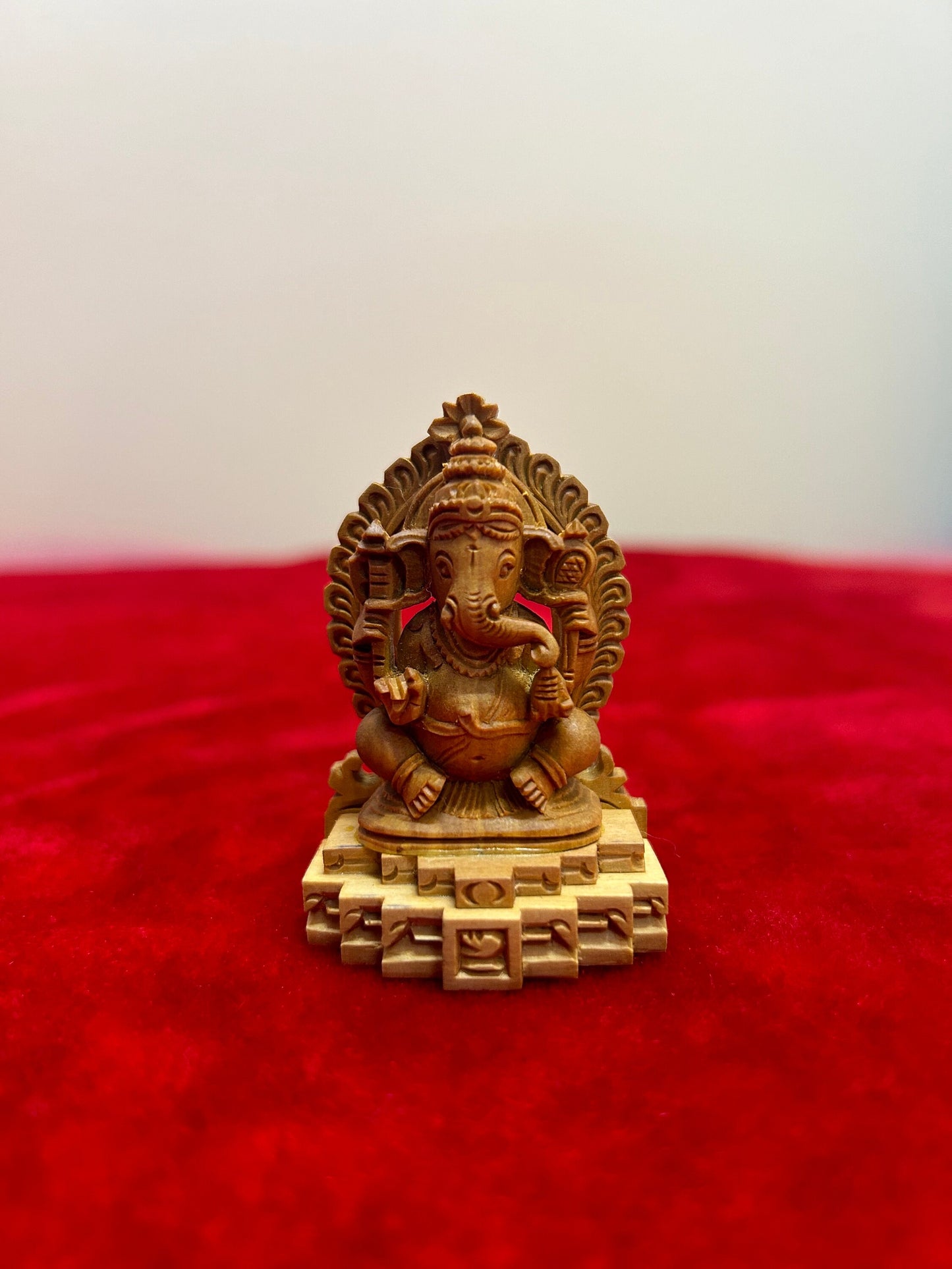 Sandalwood made Ganesha with an enclosure box