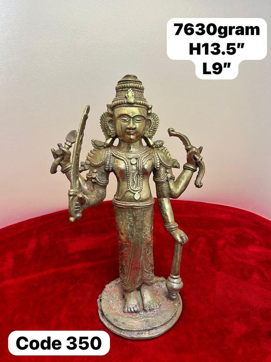 vintage bronze cast Shani Maharaja idol Shanieshwara Saturn Planet astrology