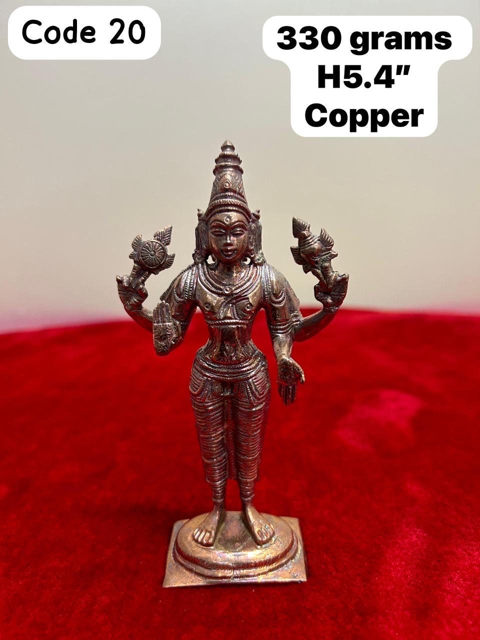 Prasiddh Copper Idols presents copper idol of Narayana