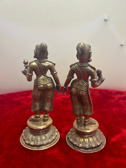 Prasiddh copper idols presents Sridevi Bhudevi idol