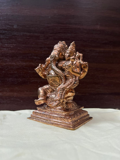 Prasiddh copper idol present copper idol of shakti ganesha / uchishta ganapati