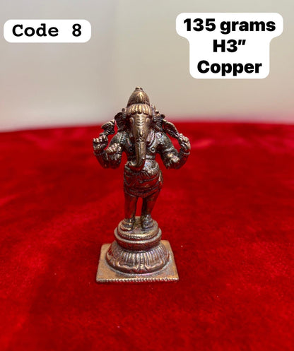 Prasiddh Copper Idols presents copper idol of Standing Ganapathi ganesha