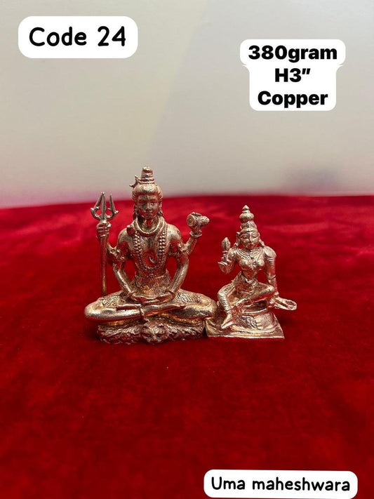 Prasiddh Copper Idols presents copper idol of Shiva parvati