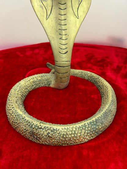 Bronze cast Naga oil lamp from mysore