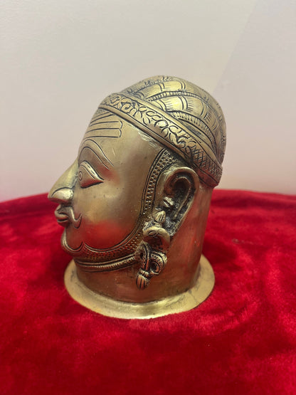 Brass made maukalinga / shiva face