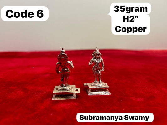 Prasiddh copper idols present copper idol of bala subramanya