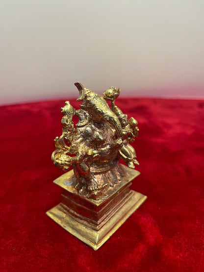 Prasiddh copper idols present copper idol of Maha Ganapati shakti ganapati / shakti ganesha