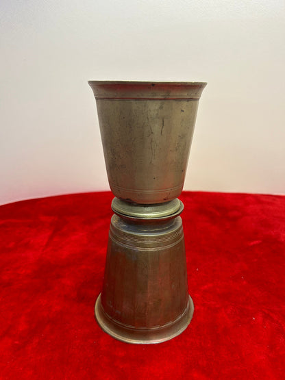 Vintage bronze cast tumblers