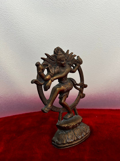 vintage bronze cast natraja idol