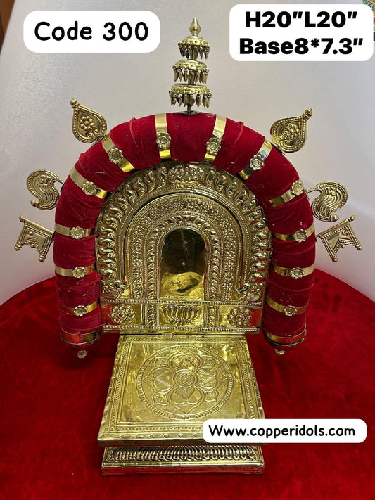 Velvet made Peeta Prabhavali brass handcrafted