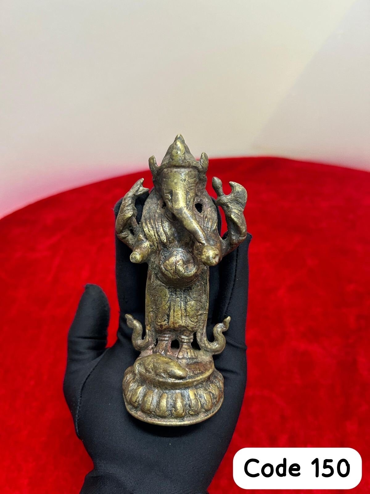 vintage bronze cast ganesha idol