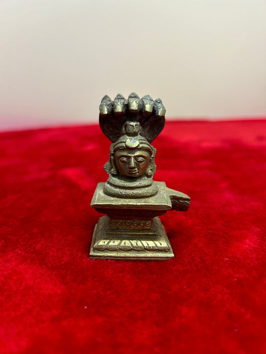 vintage bronze cast shiva linga