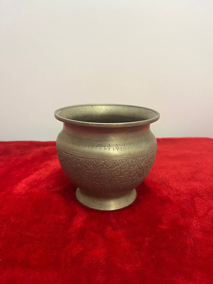 vintage brass cast water pot holy