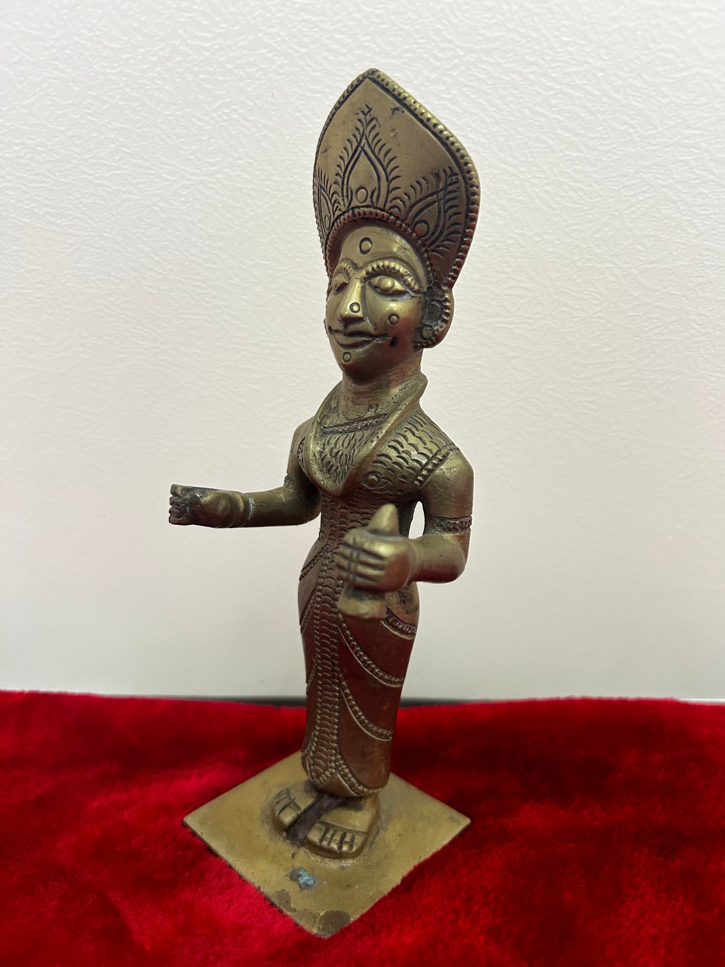 vintage bronze cast bhoota figurine