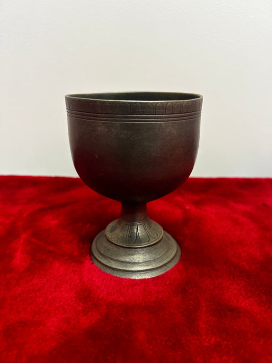 vintage brass cast chndana bowl / tumbler