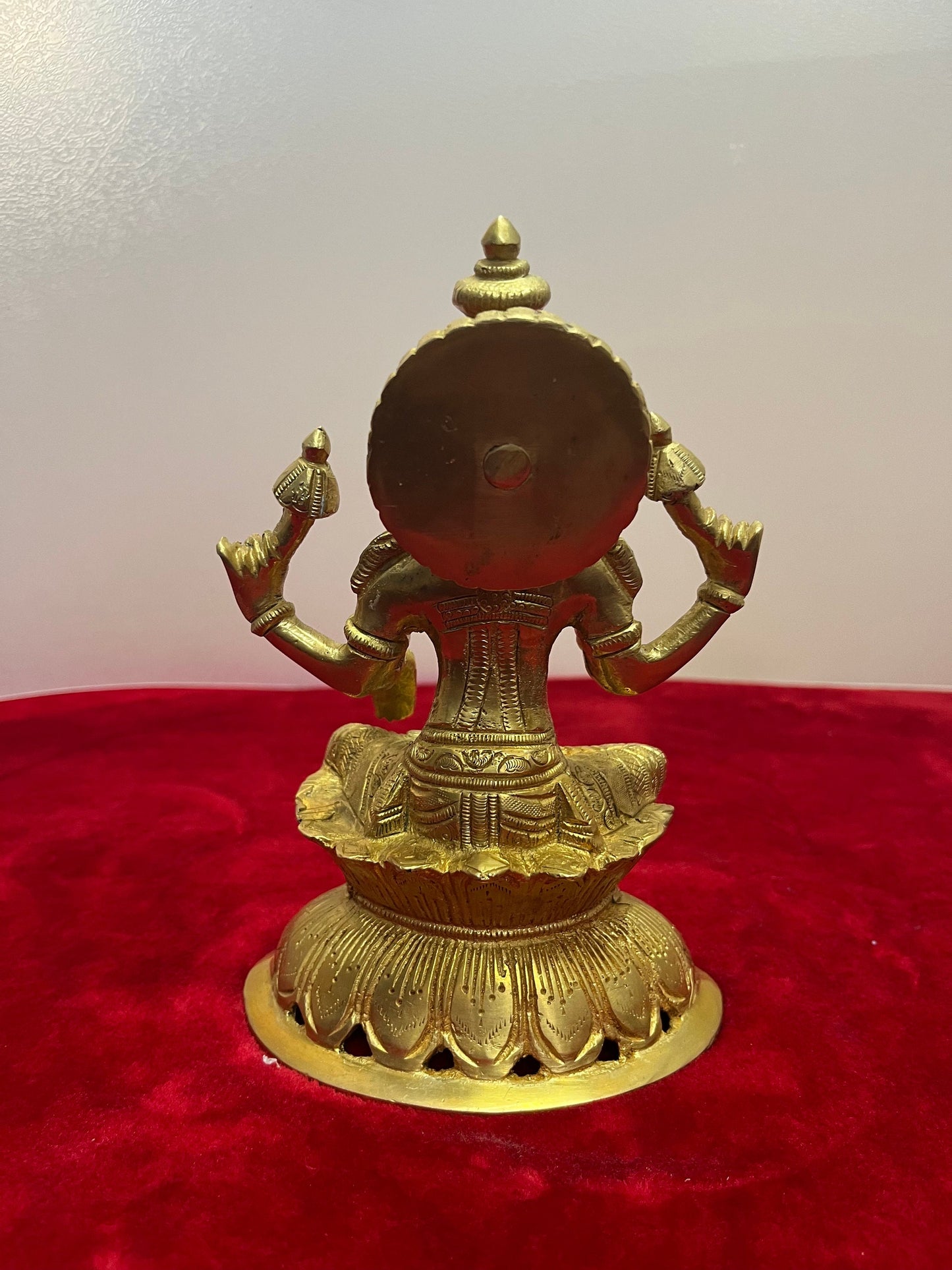 Brass cast lakshmi Idol