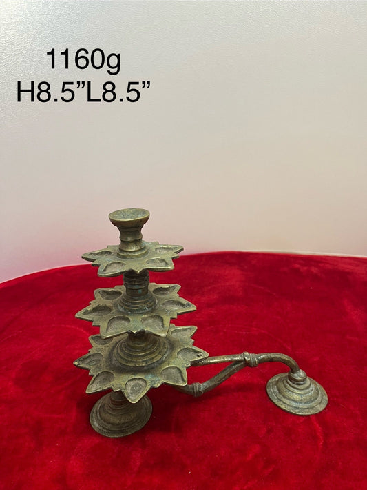 vintage bronze cast nakshatra aarti from karnataka