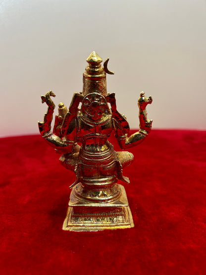 Prasiddh Copper Idols presents panchaloha idol of Shiva Parvati