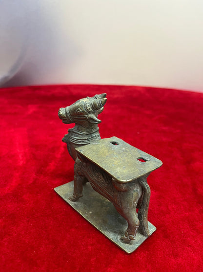 vintage bronze cast Nandi Vrushabha Vahanam