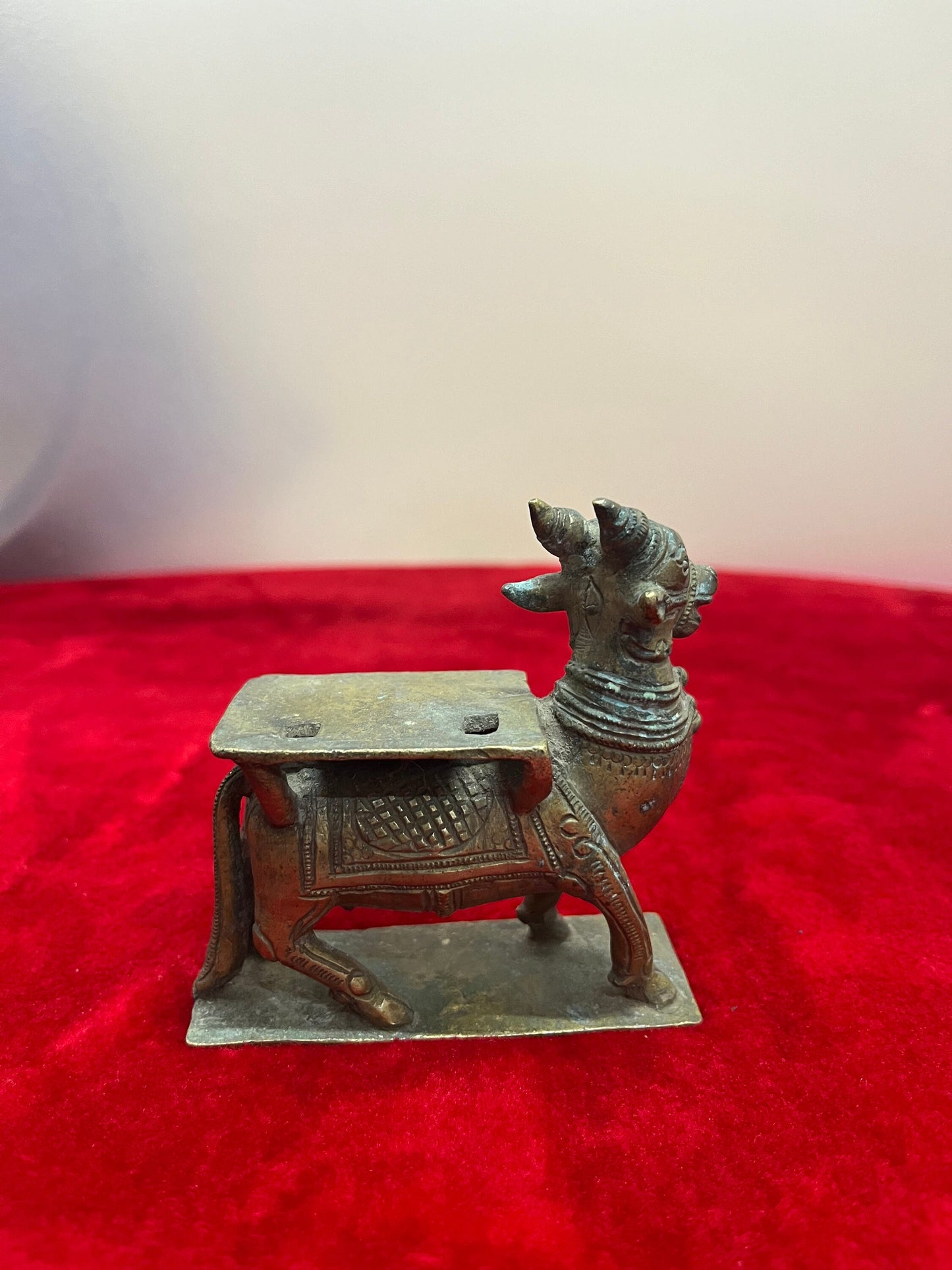 vintage bronze cast Nandi Vrushabha Vahanam